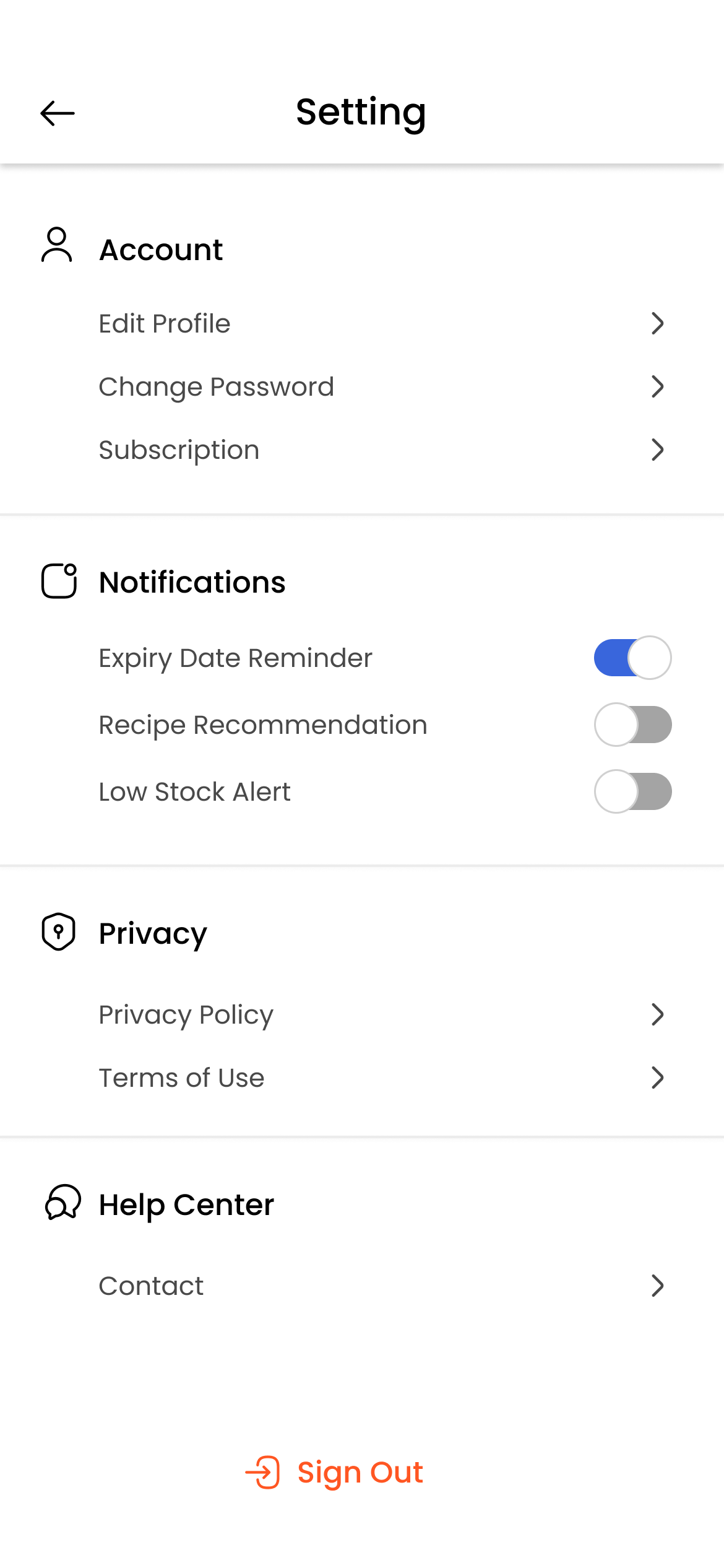 expiry reminder notification feature